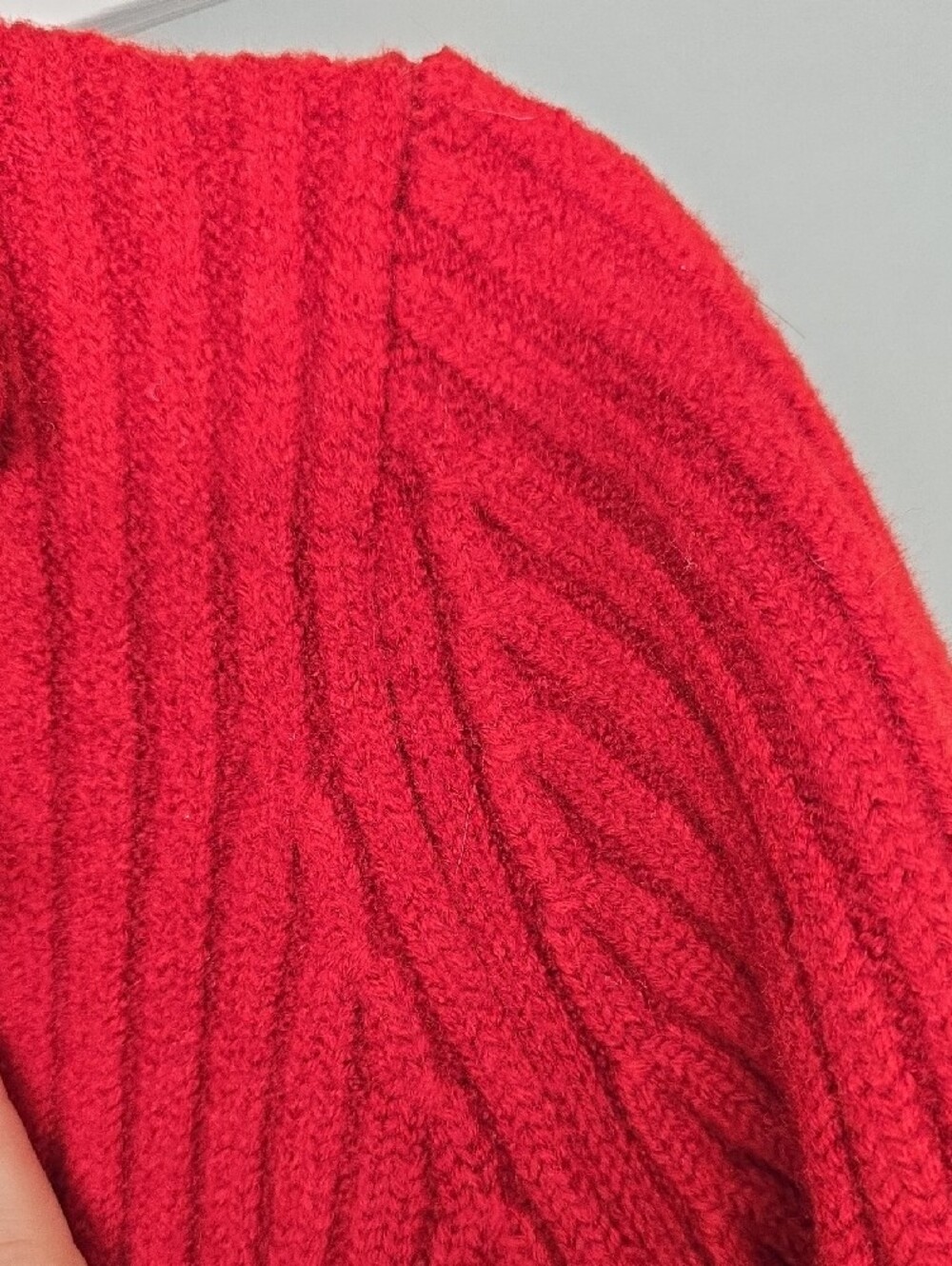 Jones New York Rust Ribbed Button-Front Cardigan - Picture 6 of 11